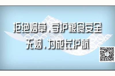 暴插董羽昕骚逼网站拒绝烟草，守护粮食安全